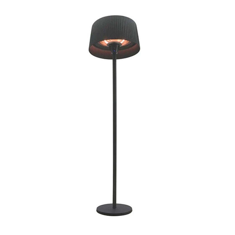 Chauffe-terrasse Noir à Poser 900-1200-2100 W, Ø60 cm