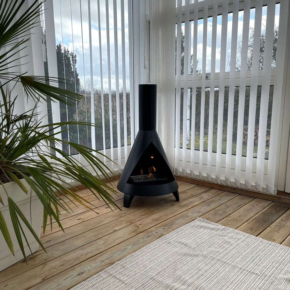 Salem - Bio-ethanol haard in houtkachel-look