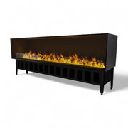 Incanto 2000 built-in water vapour fireplace by Magic-Fire with 200 cm flame line