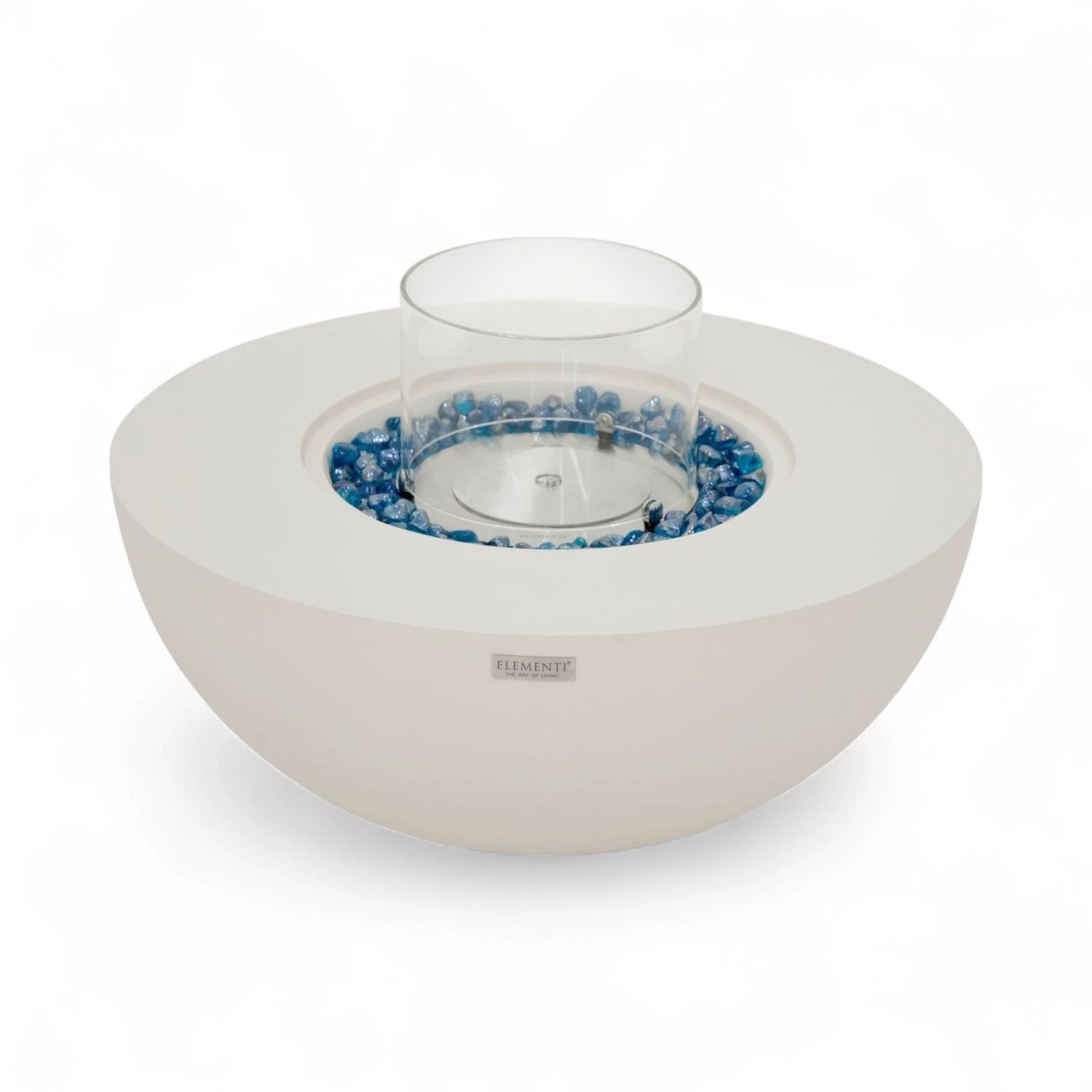 FOYER ROCA Cheminée bioéthanol – Blanc crème. Offrez-vous une atmosphère raffinée et enveloppante, conforme à la norme EN 16647, avec assistance française et vidéos de démonstration en showroom.
