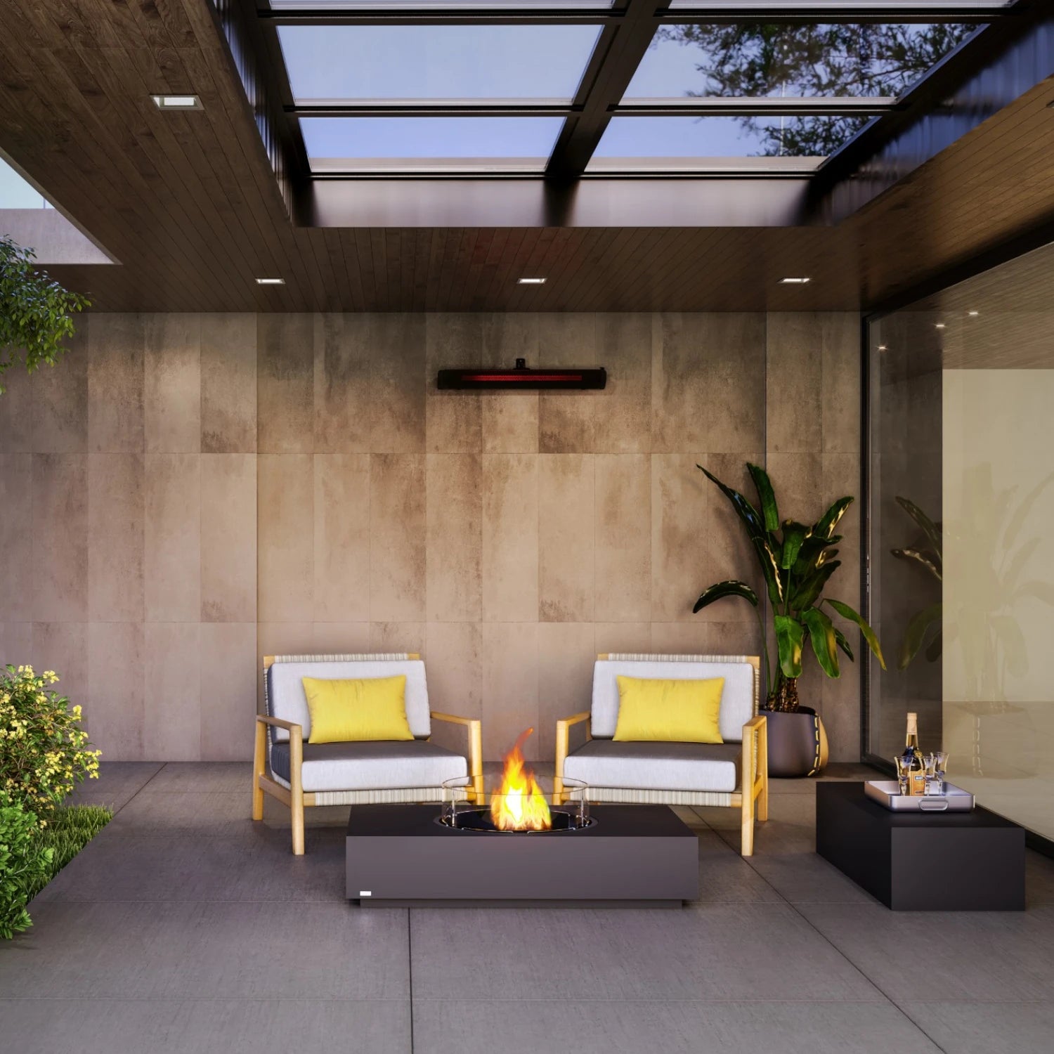 Martini 50 - Graphite Bioethanol Fire Pit