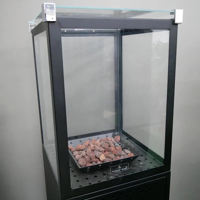 Vitre pour cheminée de terasse Muztag Marbella