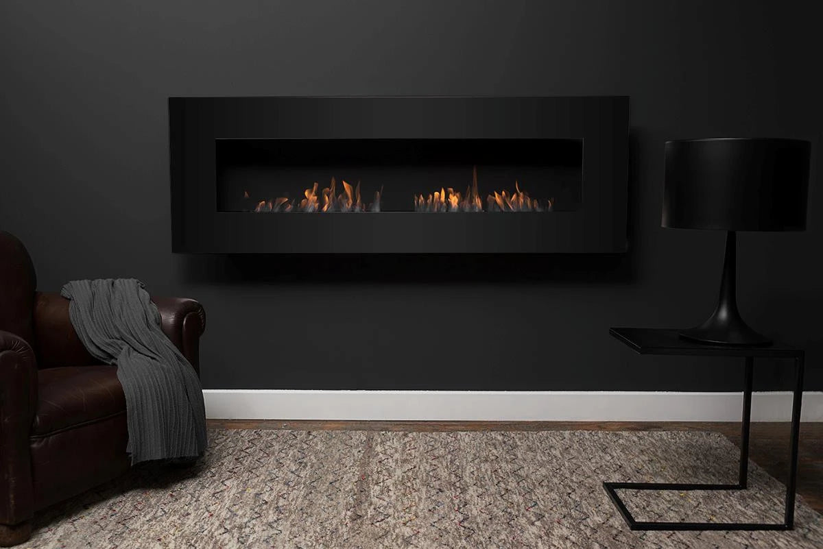 Icon Fires Nero 1450 Cheminée Murale - Noir