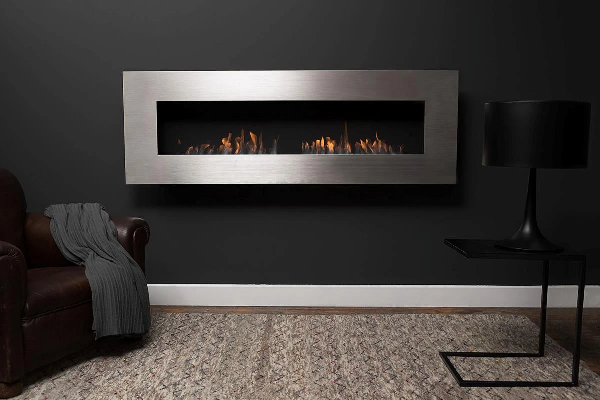 Icon Fires Nero 1750 bio-ethanol wandhaard - Staal