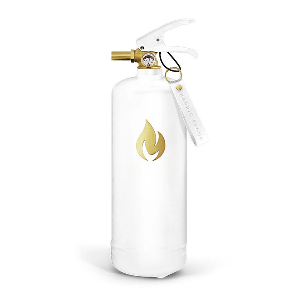 Witte Brandblusser 2 kg - Gouden Embleem