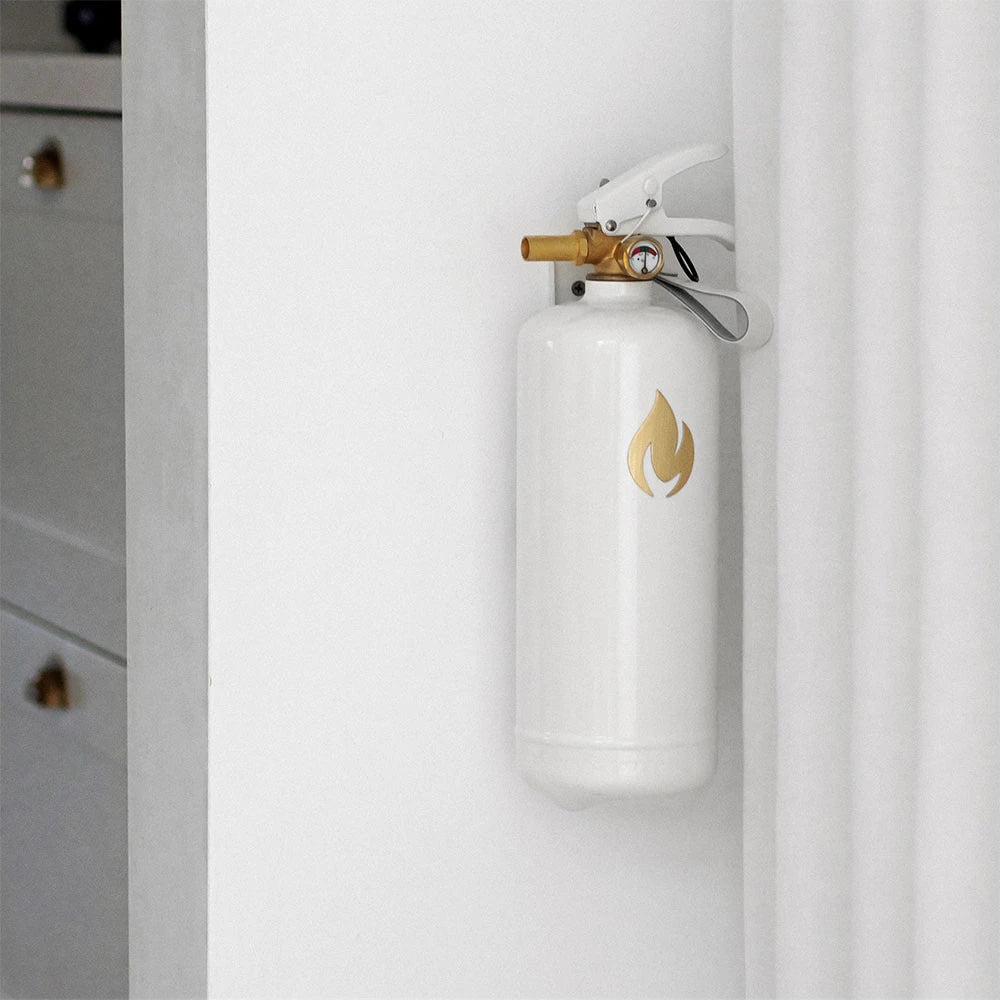 Witte Brandblusser 2 kg - Gouden Embleem