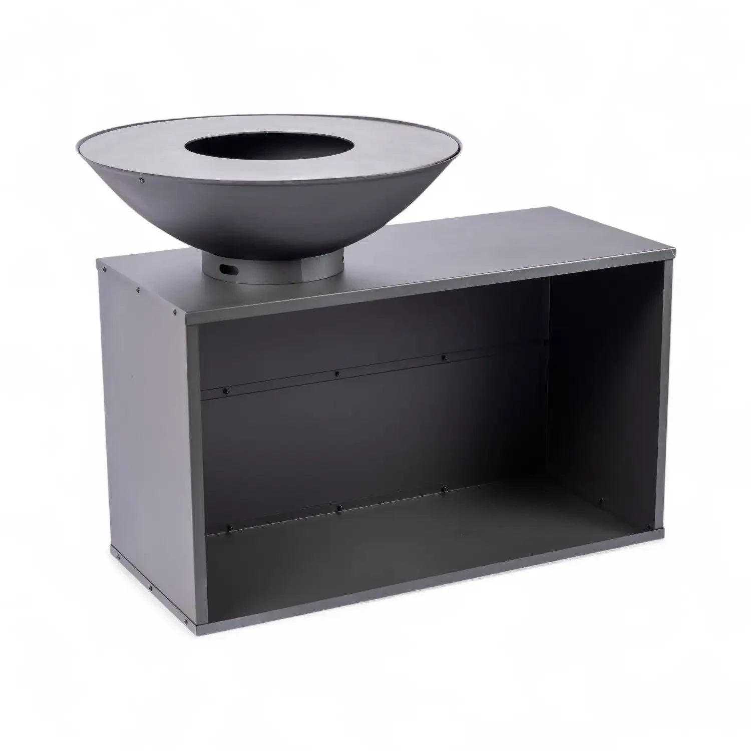 Imaginez une soirée conviviale autour de la table Onyx avec grill intégré, où la chaleur et les saveurs se partagent en toute élégance.