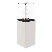 Deluxe Patio Outdoor Gas Fireplace - White