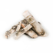 Witte houten decoratieset - 5 stuks.