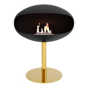 Socle noir + base en laiton
