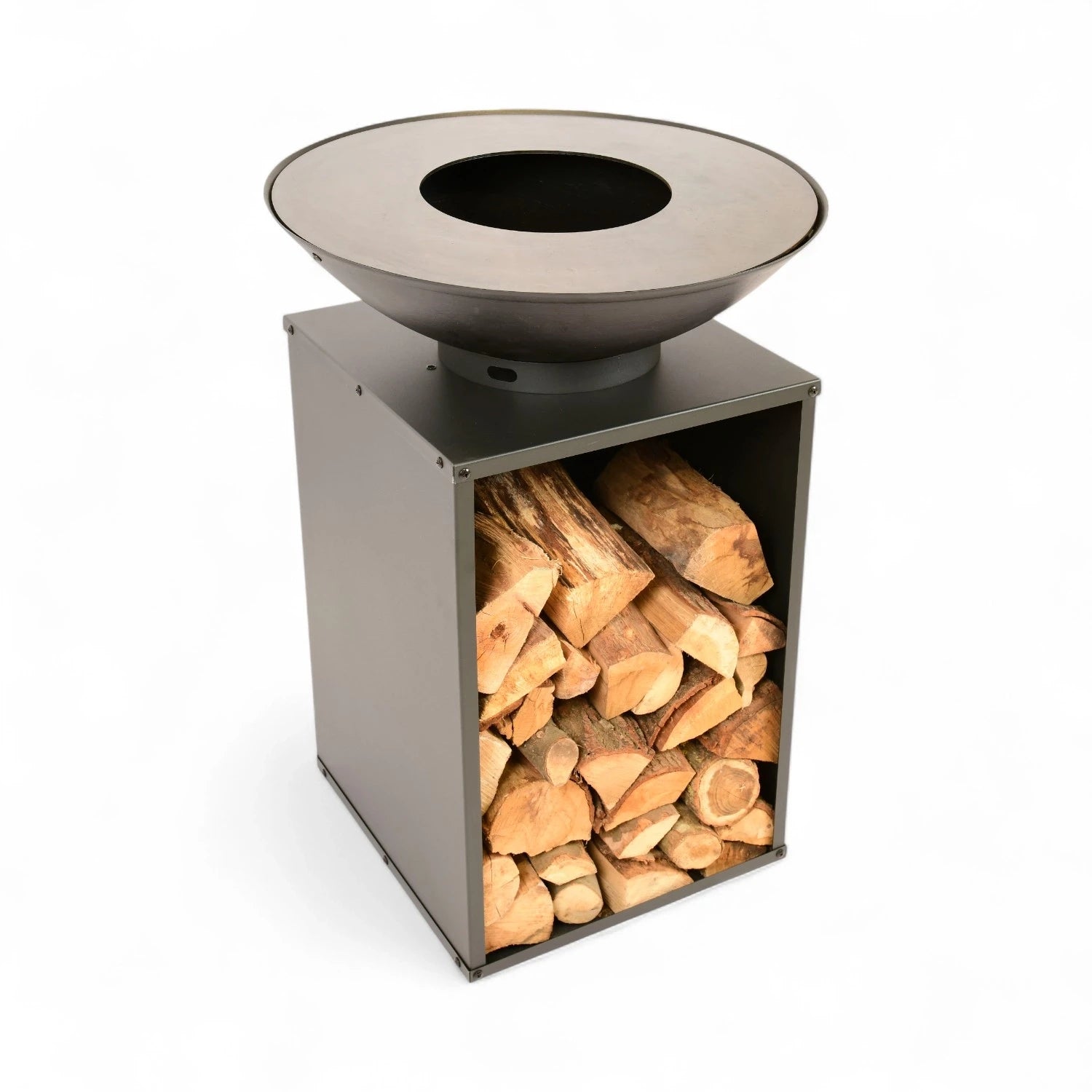 Onyx Vuurschaal met Grill en Houtopslag - Ø60