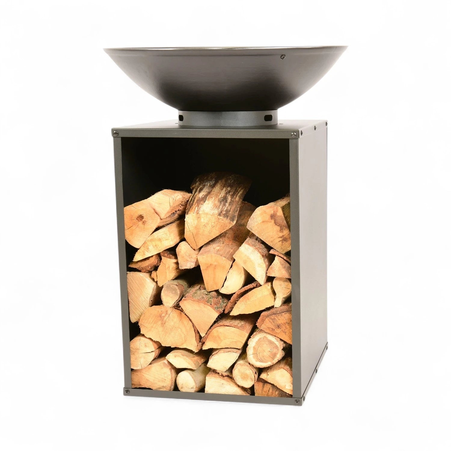 Onyx Vuurschaal met Grill en Houtopslag - Ø60