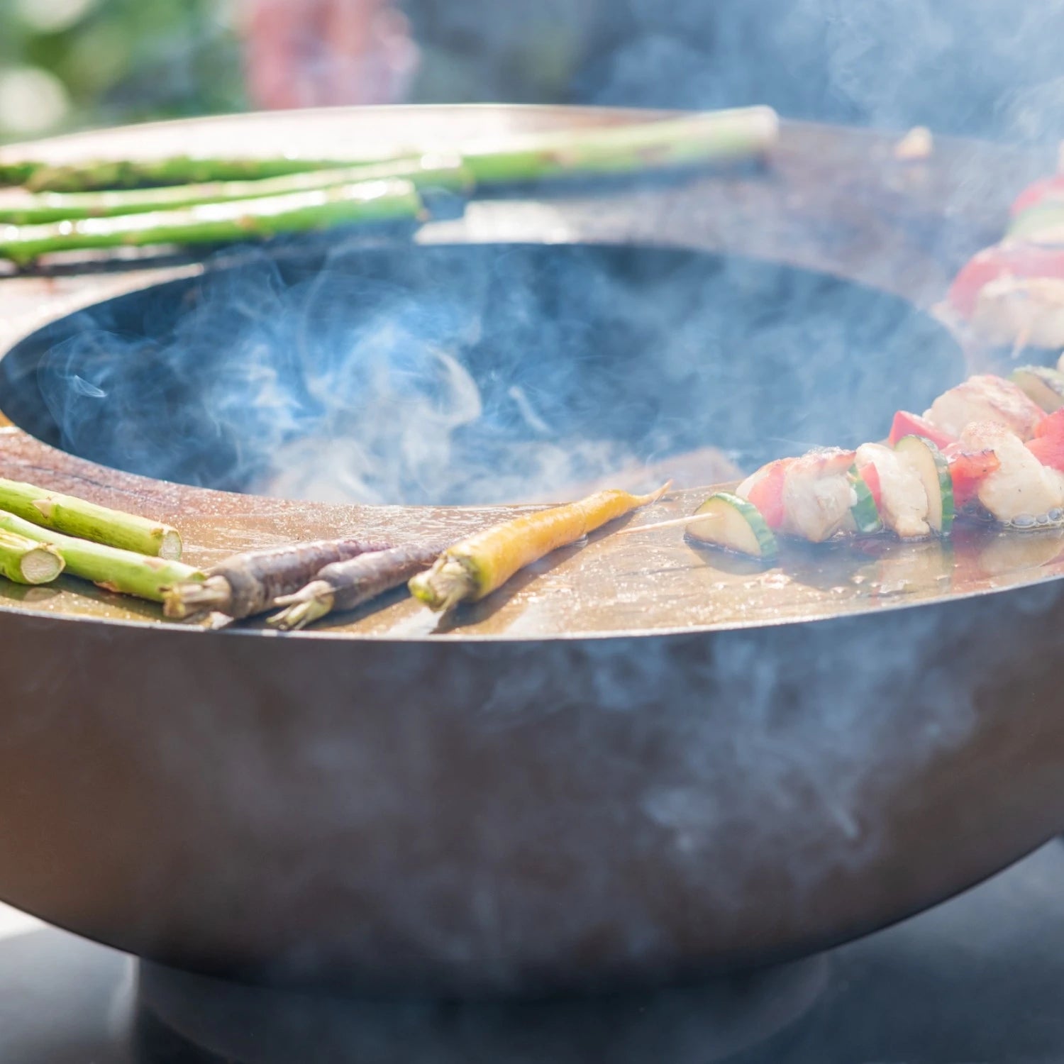 Onyx Vuurschaal met Grill en Houtopslag - Ø60