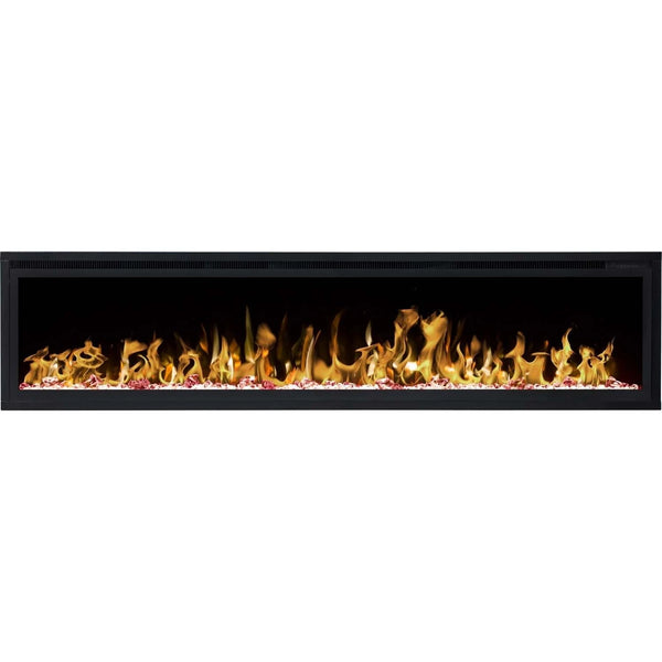 Cheminée Électrique Royale 72" - 182 cm Cheminée Murale