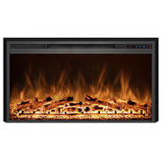 ScandiFlames Electric Pyrope 90 cm Fireplace Insert for Wall Mounting or Old Fireplace Integration
