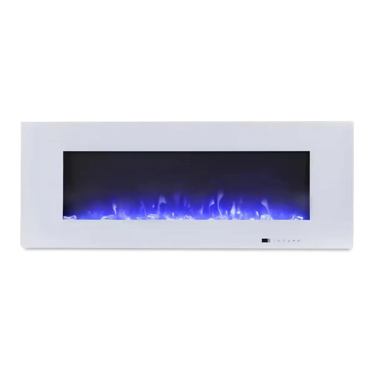 Azurite 127 cm - Witte Elektrische Wandhaard