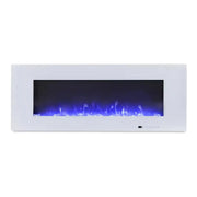 Azurite 127 cm - Witte Elektrische Wandhaard