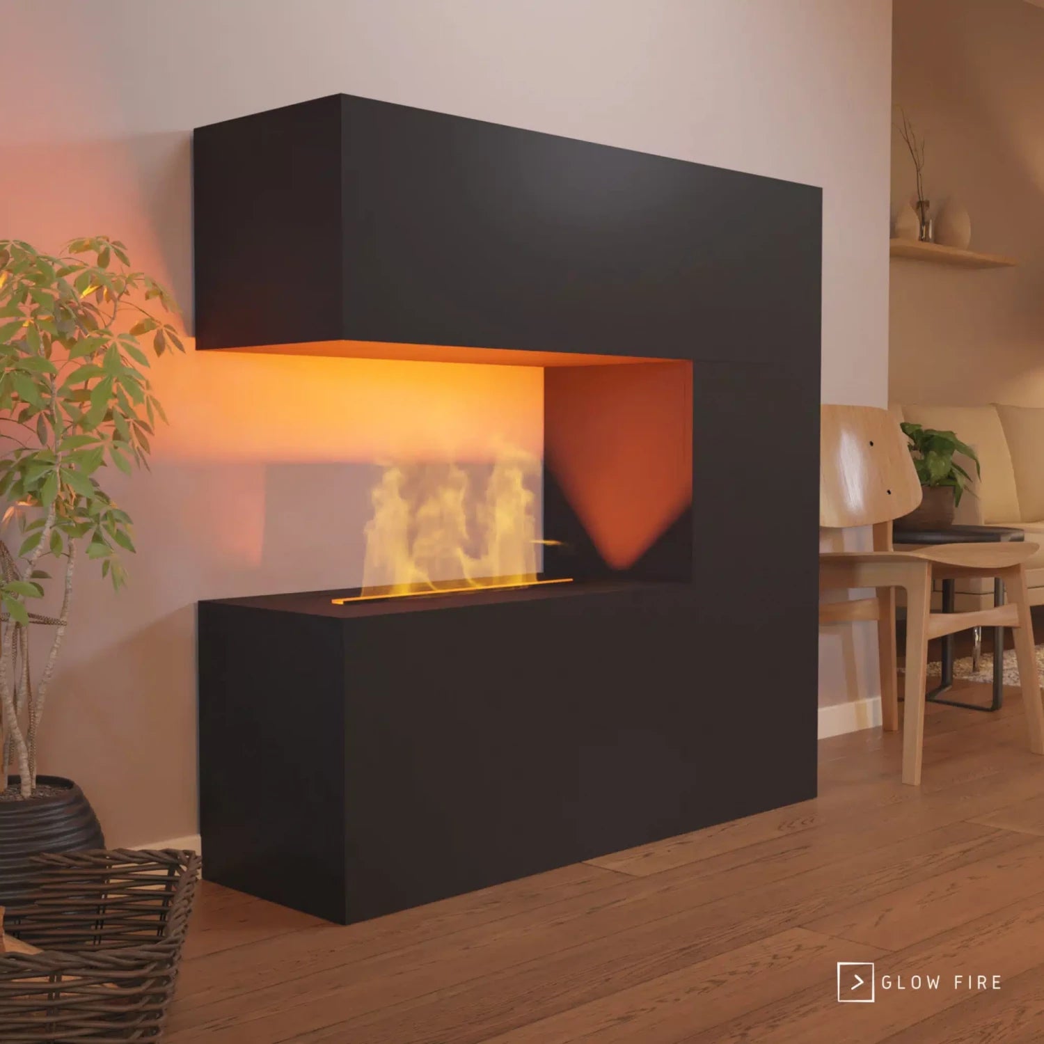Schiller Zwart - OMC 600 | Vrijstaande waterdamphaard