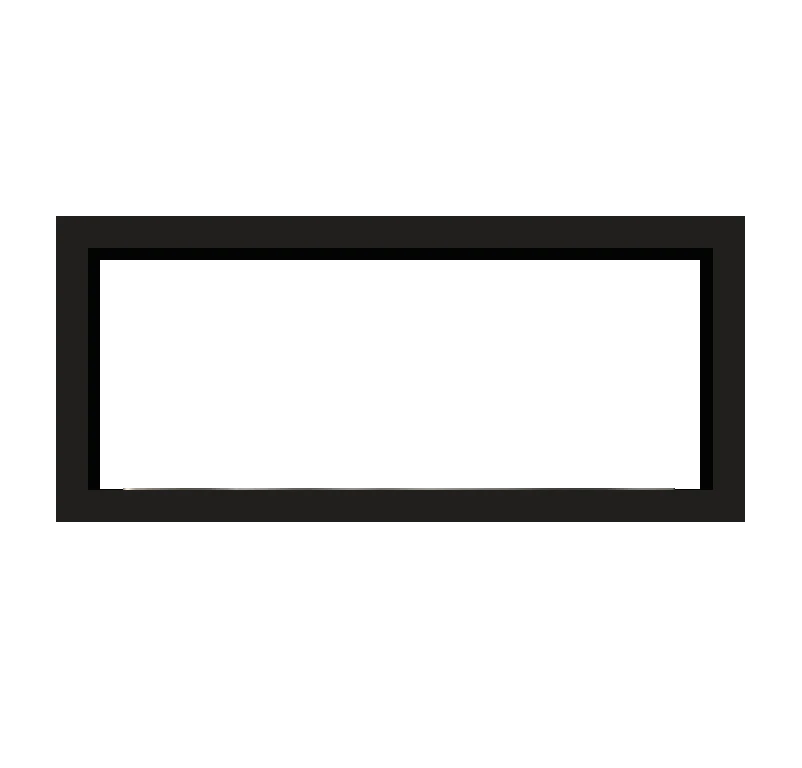 Icon Doublesided Slimline Firebox 1350 Noir