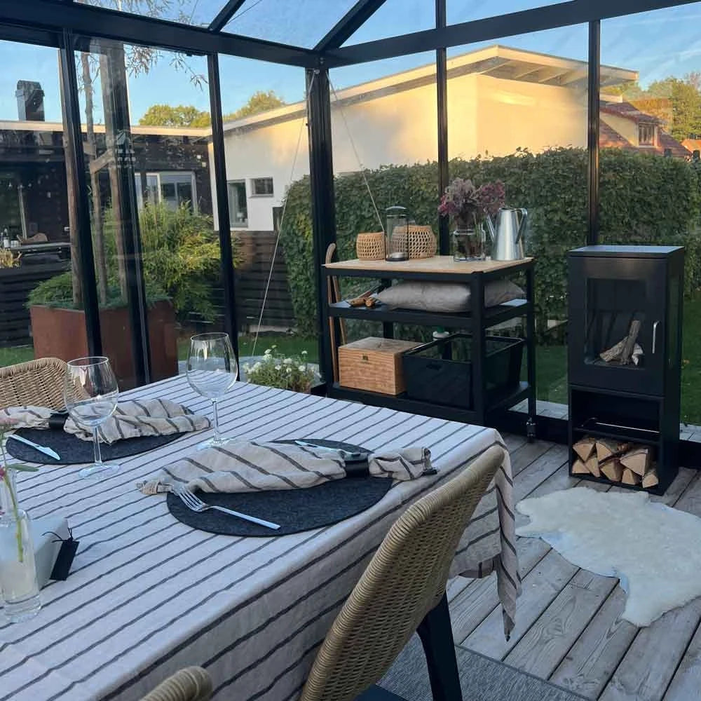 Cheyenne bio-ethanol haard  - Zwart