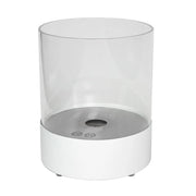 Southwark White - Ronde bio-ethanol tafelhaard met glas