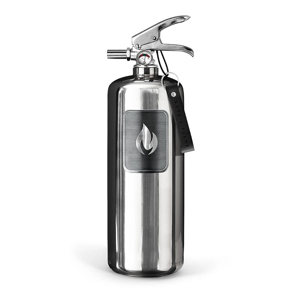 Stalen Brandblusser 2 kg - Gepolijst Staal