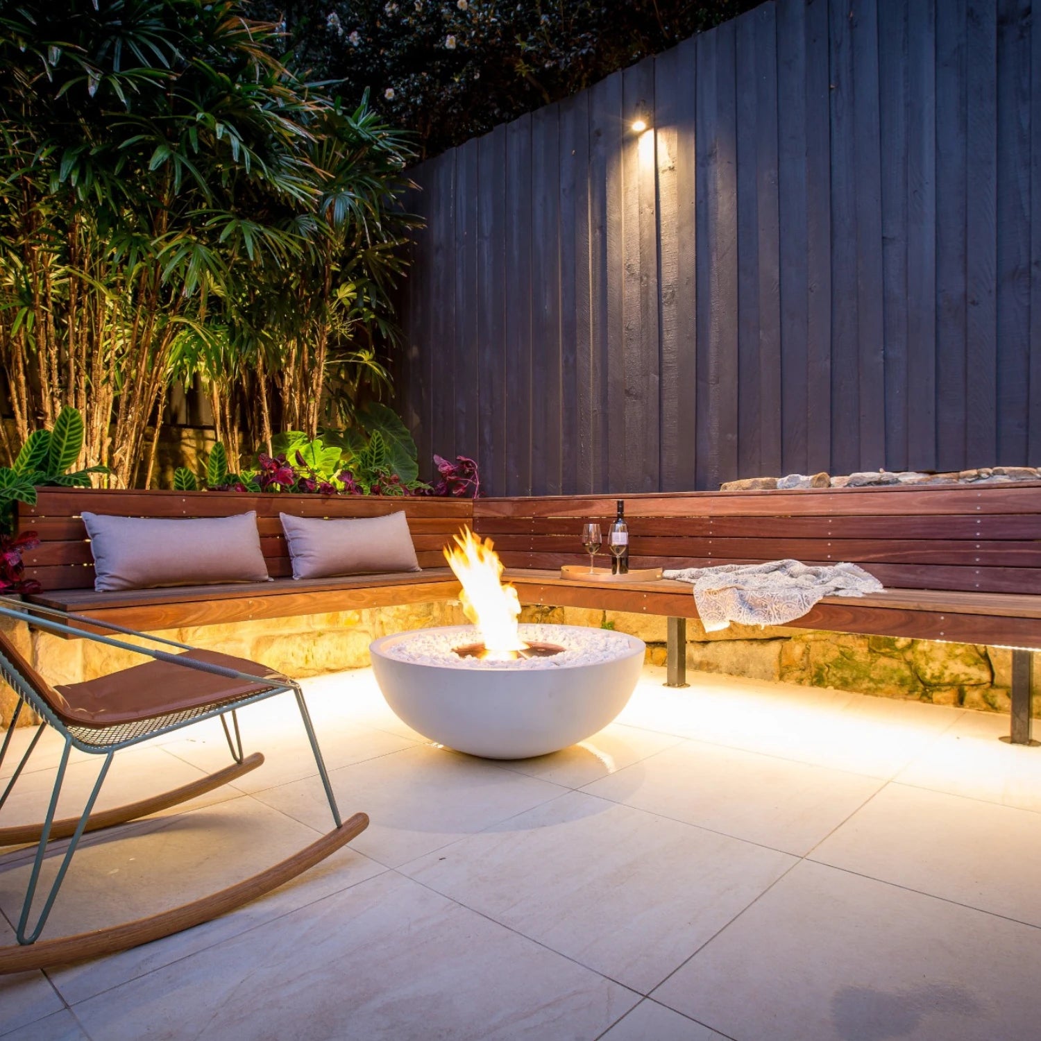 Mix 850 - Bone Outdoor Bioethanol Fireplace
