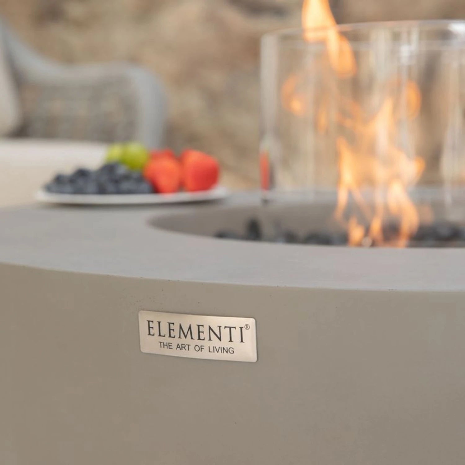 ROCA bio-ethanol vuurtafel – Space Grey