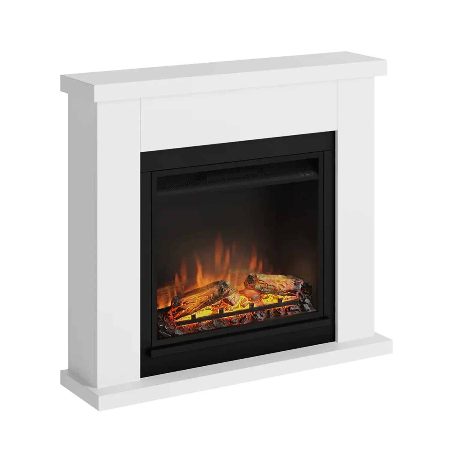 Frode Electric Fireplace - White