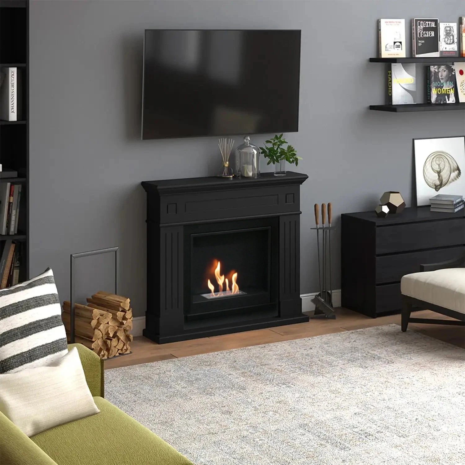 Larsen Zwarte Bio-ethanol open haard