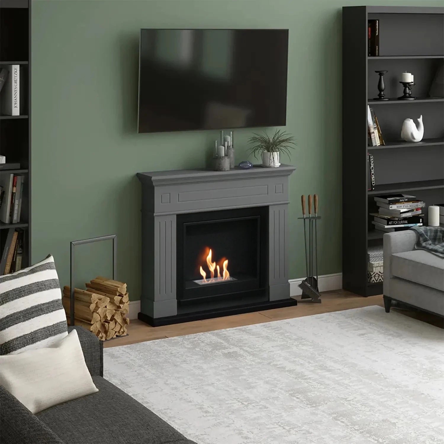 Larsen Grijze Bio-ethanol open haard