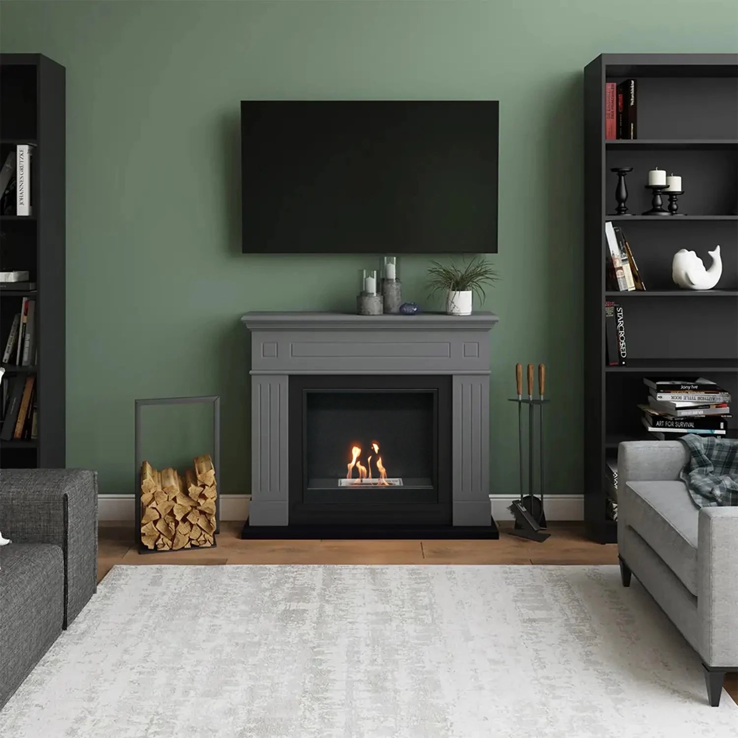 Larsen Grijze Bio-ethanol open haard