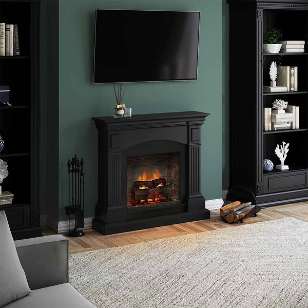 Magna zwarte elektrische haard