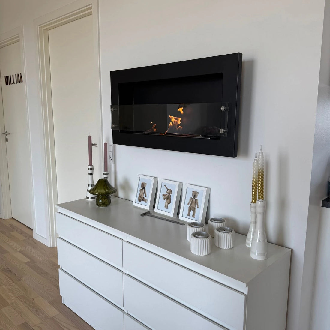 Texas Zwart - Bio-ethanol wandhaard