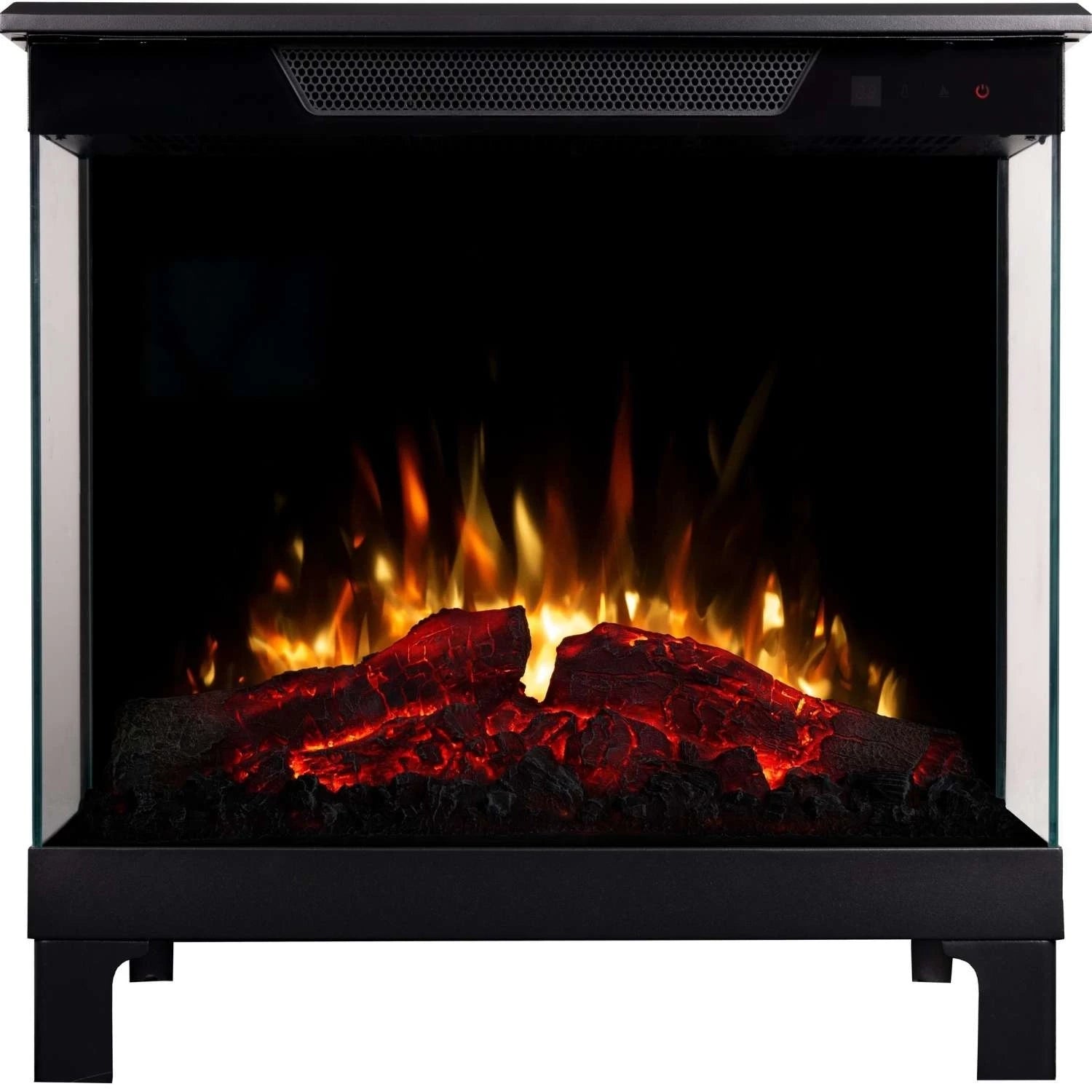 Tower 71 – Freestanding Electric Fireplace with 3-Sided Flame View