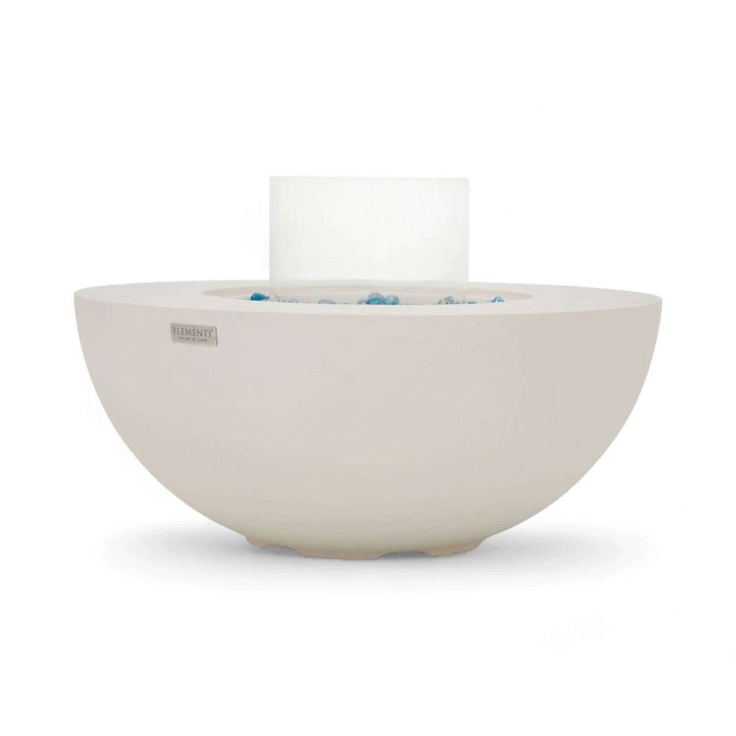 FOYER ROCA Cheminée bioéthanol – Blanc crème. Offrez-vous une atmosphère raffinée et enveloppante, conforme à la norme EN 16647, avec assistance française et vidéos de démonstration en showroom.