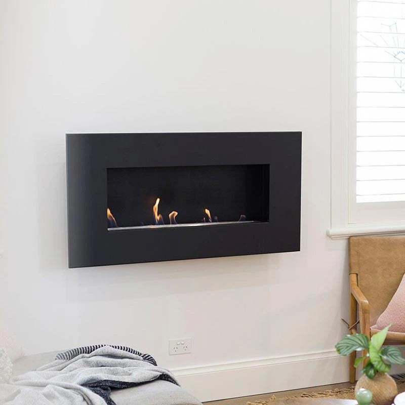 Icon Fires Nero 1150 bio-ethanol wandhaard - Zwart