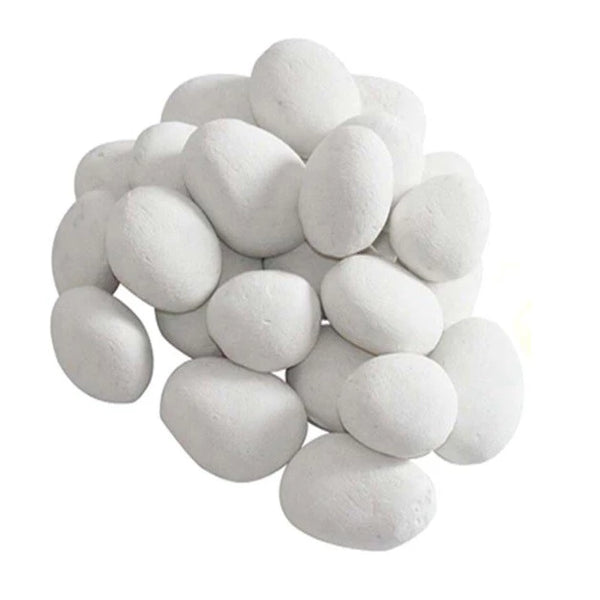 Galets en Céramique (Blanc 24 pièces)