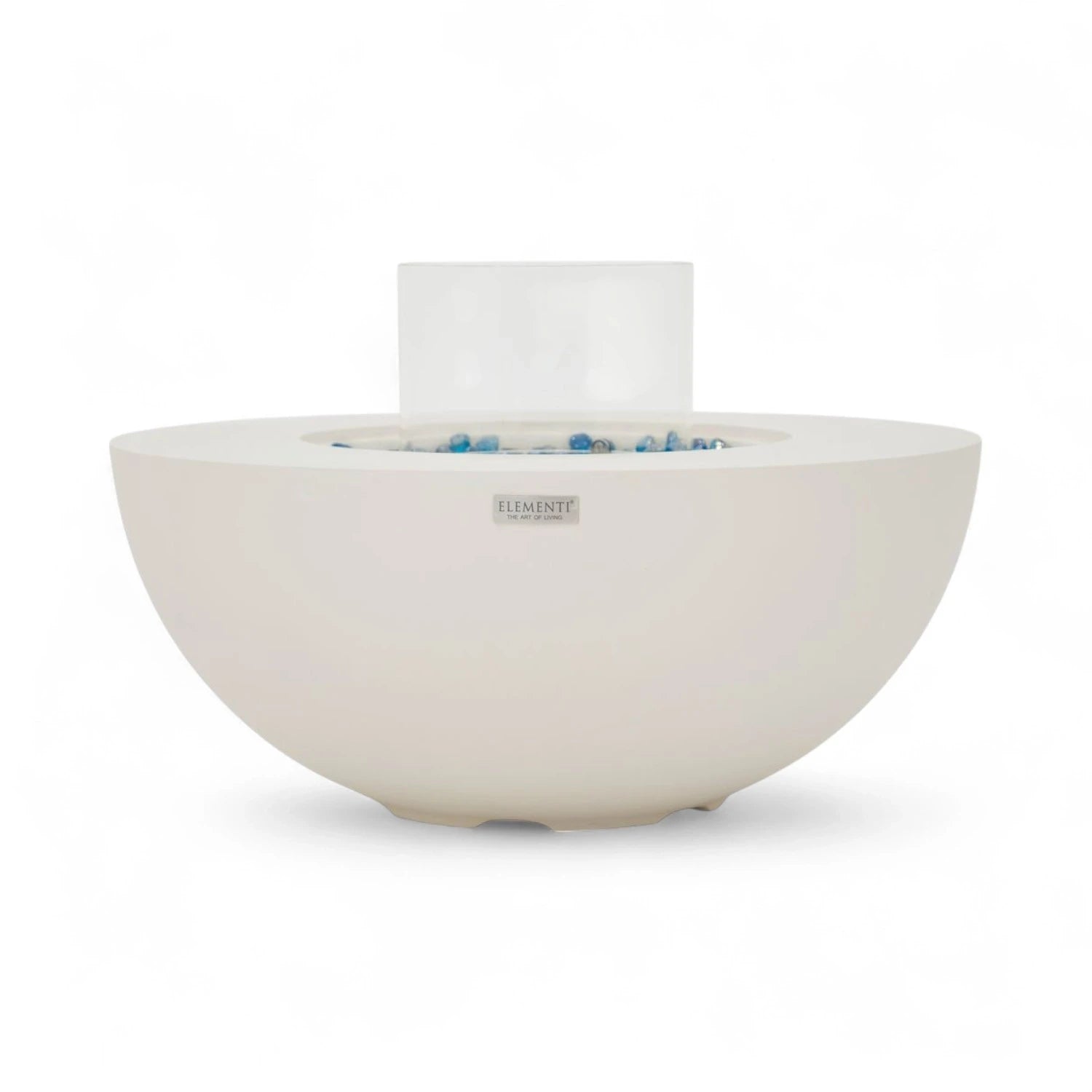 FOYER ROCA Cheminée bioéthanol – Blanc crème. Offrez-vous une atmosphère raffinée et enveloppante, conforme à la norme EN 16647, avec assistance française et vidéos de démonstration en showroom.