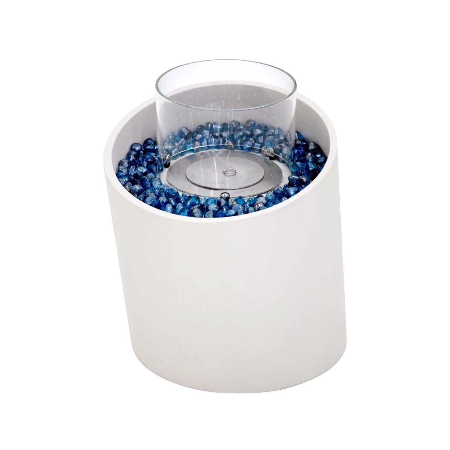 Colonne de feu bioéthanol TORRE M – Blanc crème