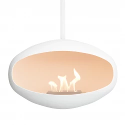 Cocoon Fires Aeris - Witte plafondhangende bio-ethanol haard - Online kopen