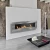 Icon Fires Nero 1450 bio-ethanol wandhaard - Staal